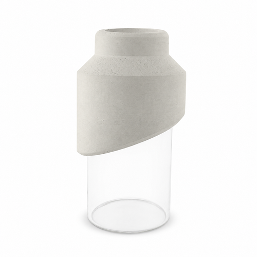 Nova – Windlicht & Vase aus Beton und Glas